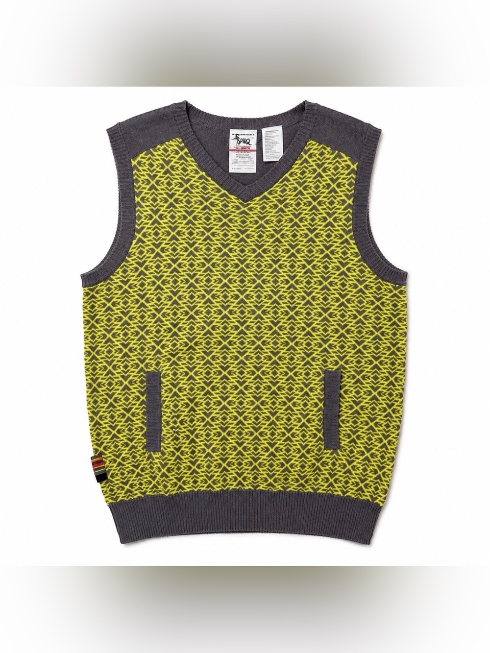Triple Five Soul Vest Mens XL Wool Blend Knit Y2K Grunge Indie Sleaze 90's Style